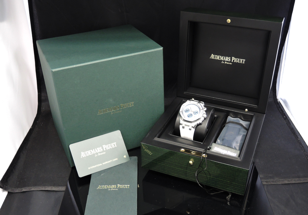 AUDEMARS PIGUET ROYAL OAK OFFSHORE CHRONOGRAPH 26231ST.ZZ.D010CA.01 DIAMOND BEZEL AUTOMATIC LADY TAPESTRY RUBBER STRAP BOYS SIZE GUARANTEE IT6156 | CREA FERVEUR JAPAN